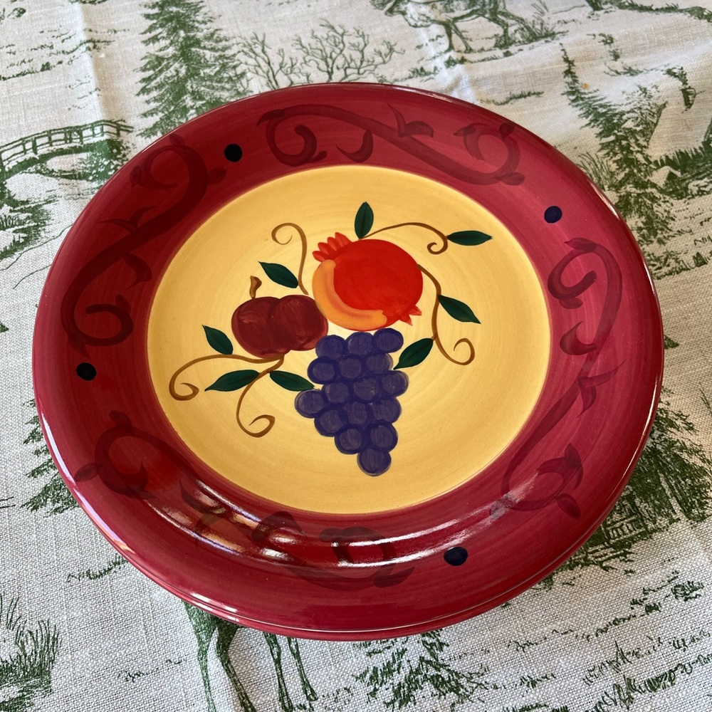 Living Art Granada Set of 4 Dinner Plates